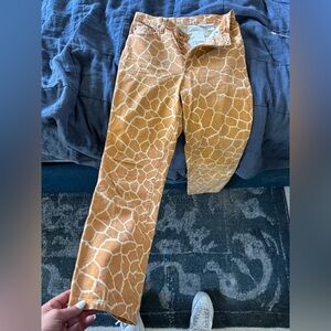 Kenzo Giraffe print jeans
